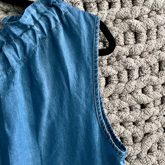 Angela Mara Sleeveless Denim Dress Size Medium - Picture 4 of 10